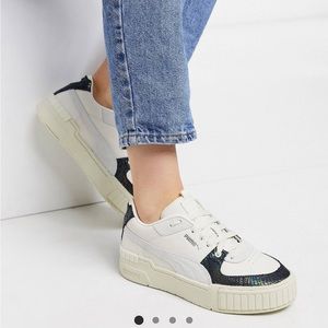 Puma Cali Sport - White with Purple Detailing